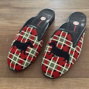 By Paige Scottie Dog Needlepoint Mule Slip-ons
